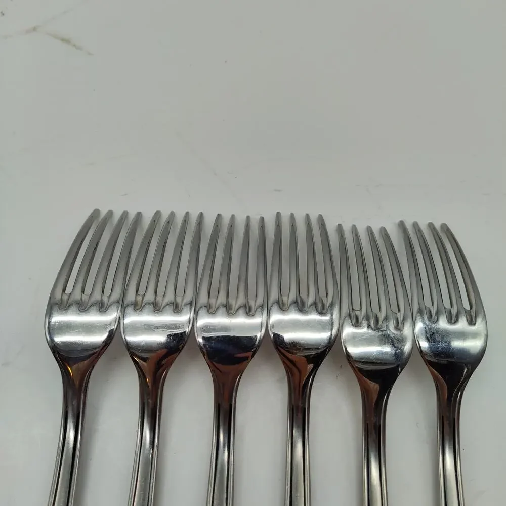 6X DF Henckels Zwilling HEN12 Stainless Flatware Dinner Forks